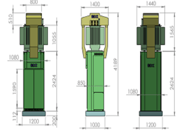 cấu tạo trạm trụ thép hợp bộ