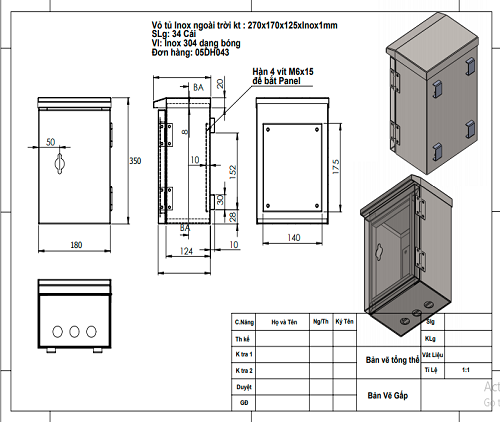 thiết kế vỏ tủ điện