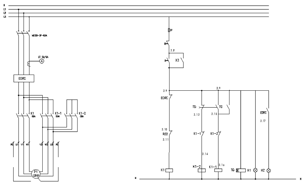 sơ đồ nguy&ecirc;n l&yacute; tủ điện c&ocirc;ng nghiệp