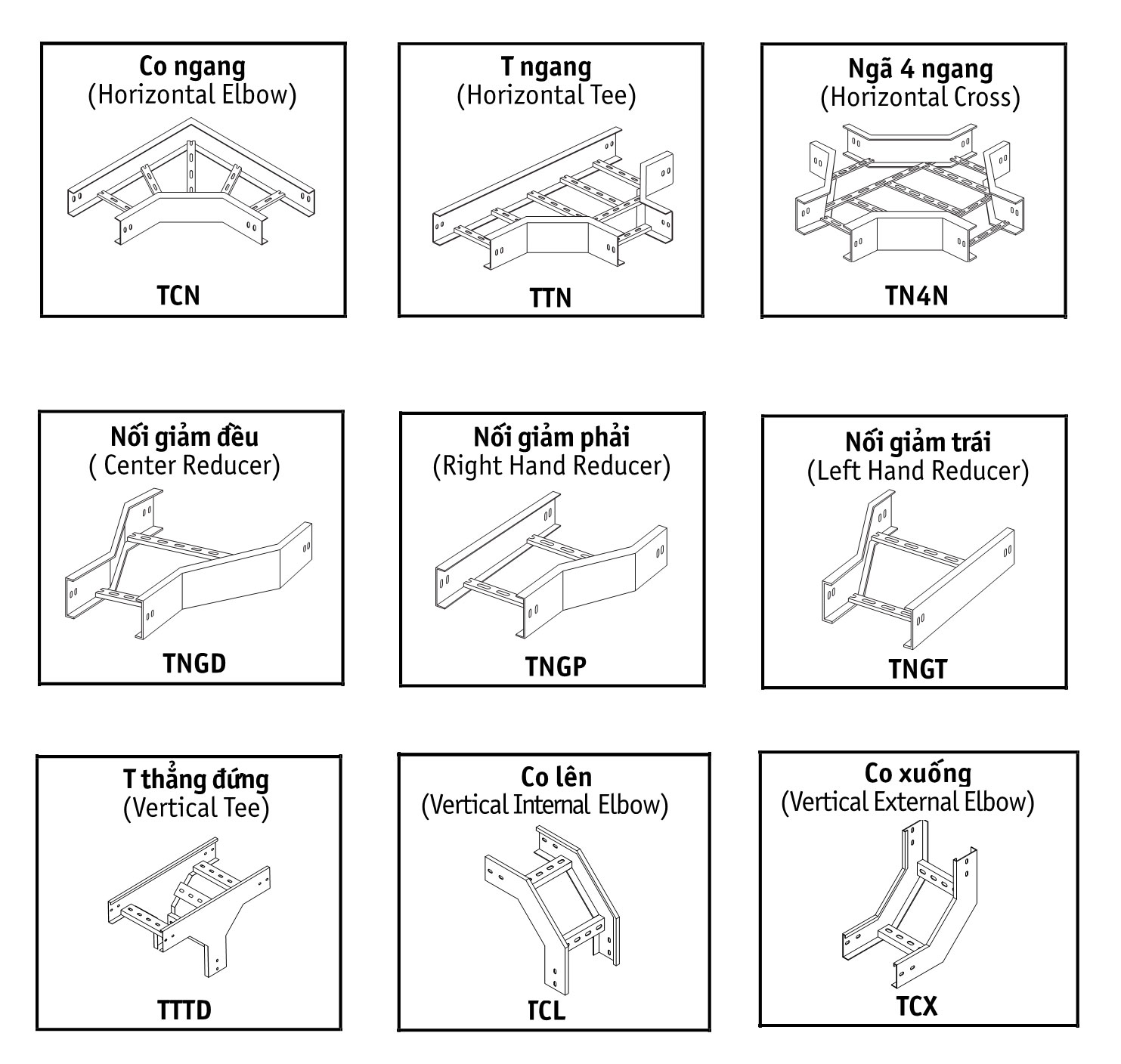 phụ kiện thang cáp