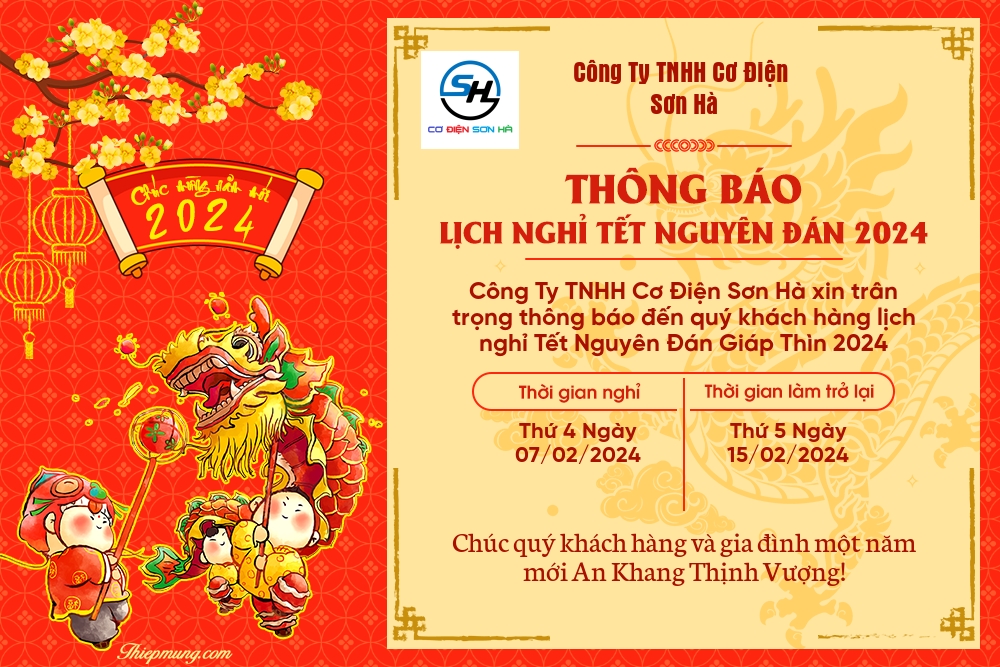 Thông báo lịch nghỉ tết 2024