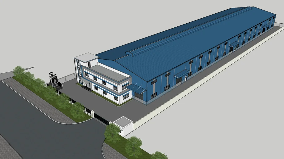 Ảnh 3D nhà máy Cơ Diện Sơn Hà