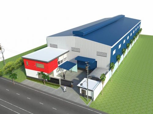 Mô hình ảnh 3D nhà máy Sơn Hà