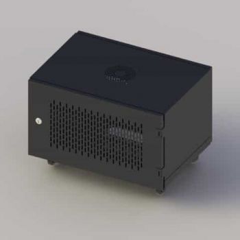 Tủ mạng 6u sâu 400 màu đen