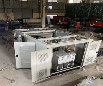 Vỏ trạm kiosk ngoài trời sơn tĩnh điện